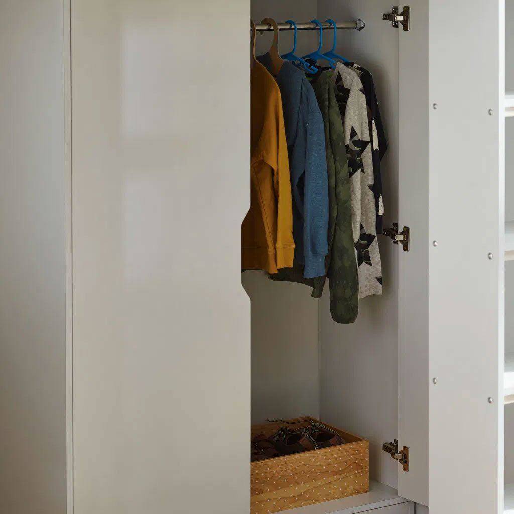 Wooden High Sleeper Bed With Ladder - Vision