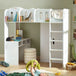 Wooden High Sleeper Bed With Ladder - Vision