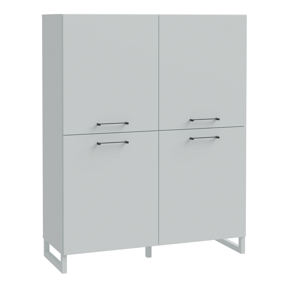 Wooden Highboard With 4 Doors - Sali