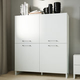 Wooden Highboard With 4 Doors - Sali
