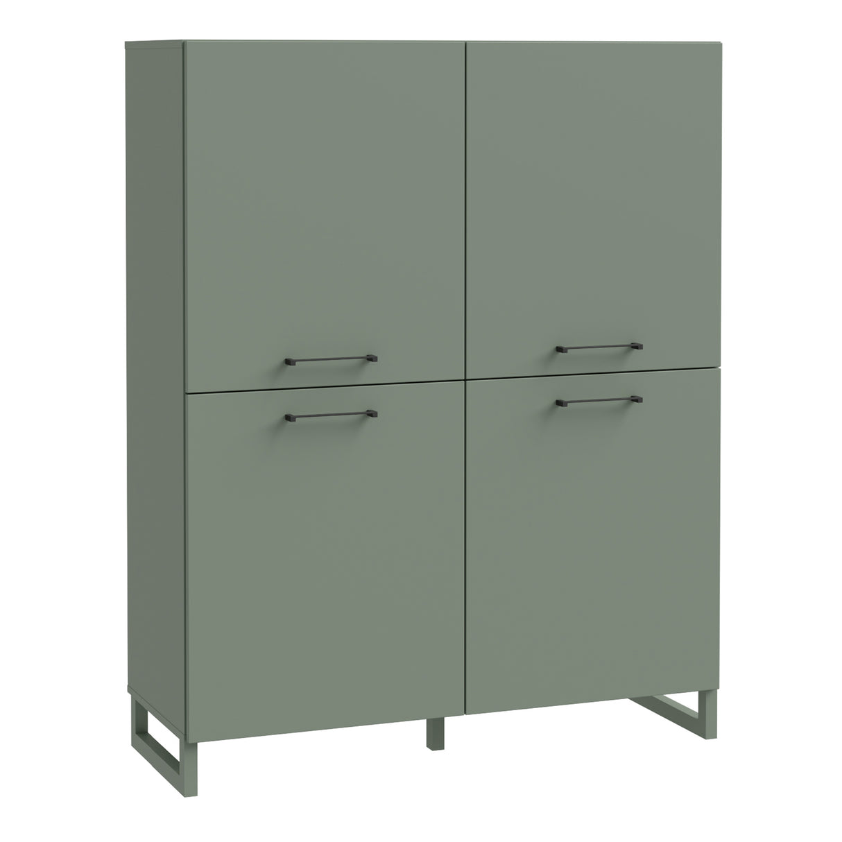 Wooden Highboard With 4 Doors - Sali