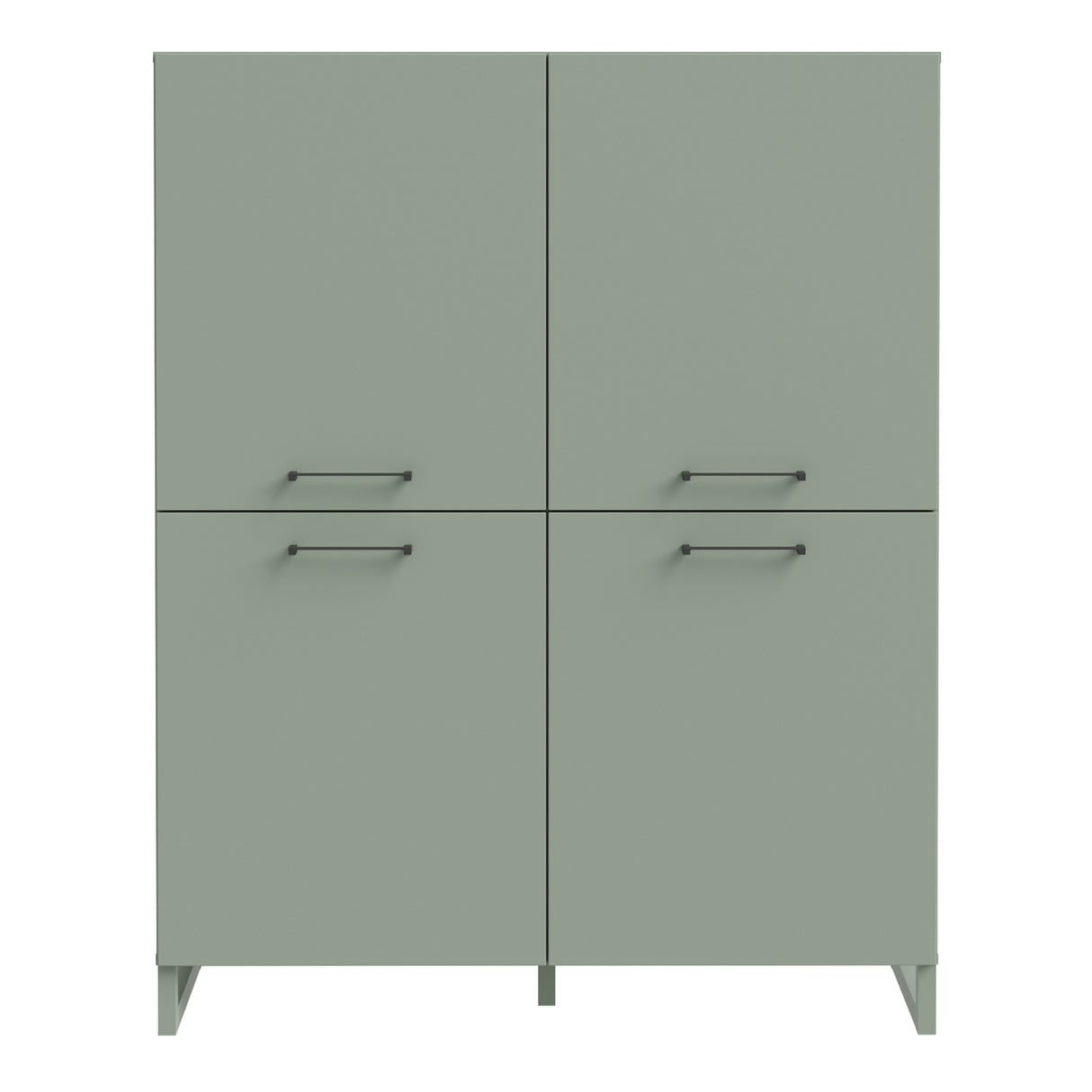 Wooden Highboard With 4 Doors - Sali