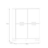 Wooden Highboard With 4 Doors - Sali