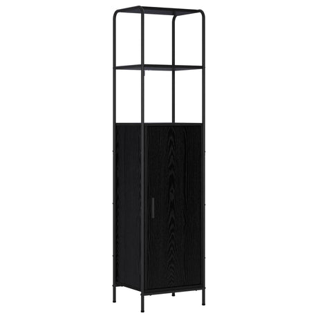 Wooden Highboard 40cm Wide With Steel Frame - Vantage Home