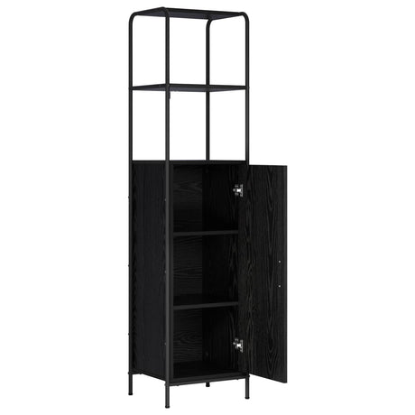 Wooden Highboard 40cm Wide With Steel Frame - Vantage Home