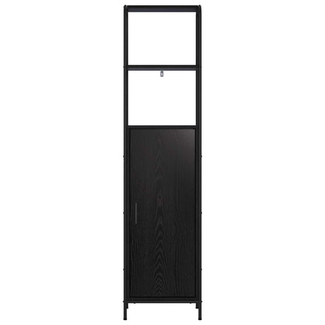 Wooden Highboard 40cm Wide With Steel Frame - Vantage Home