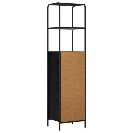 Wooden Highboard 40cm Wide With Steel Frame - Vantage Home