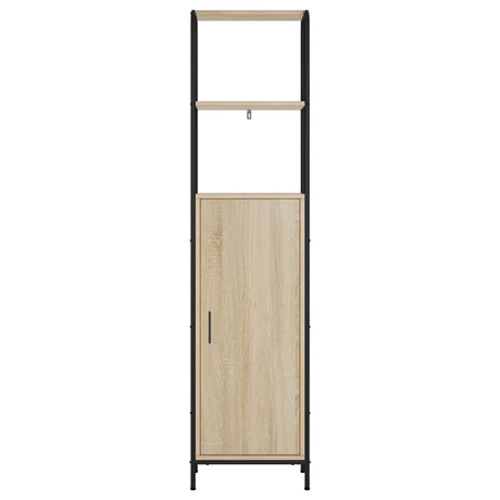 Wooden Highboard 40cm Wide With Steel Frame - Vantage Home
