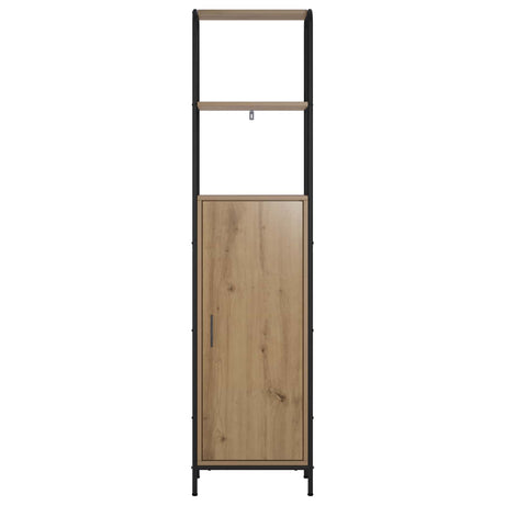 Wooden Highboard 40cm Wide With Steel Frame - Vantage Home