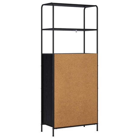 Wooden Highboard 65cm Wide With Steel Frame - Vantage Home