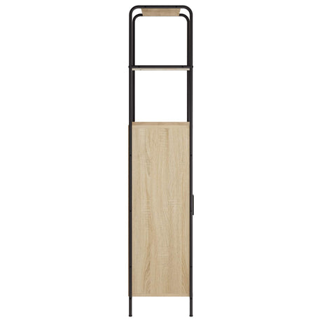 Wooden Highboard 65cm Wide With Steel Frame - Vantage Home