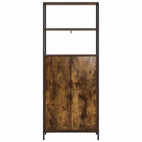 Wooden Highboard 65cm Wide With Steel Frame - Vantage Home