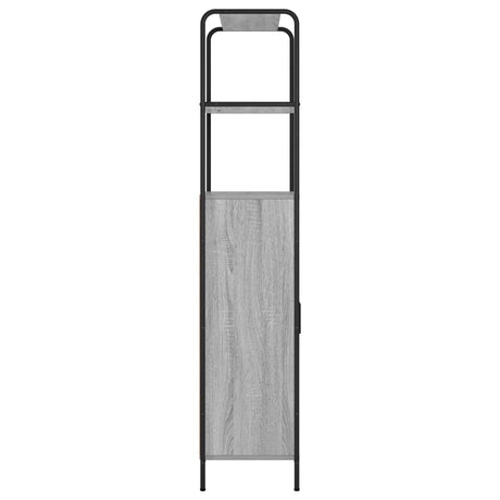 Wooden Highboard 65cm Wide With Steel Frame - Vantage Home