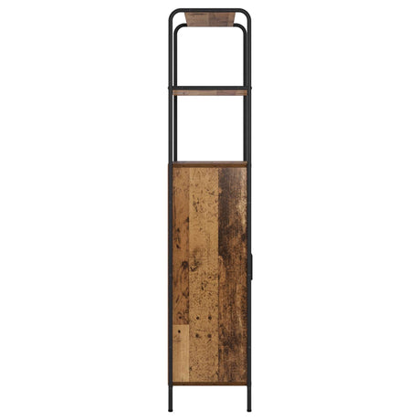 Wooden Highboard 65cm Wide With Steel Frame - Vantage Home