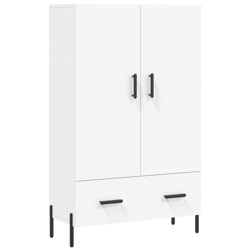 Wooden Highboard 69.5cm Wide With 2 Doors 1 Drawer - Vantage Home