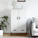 Wooden Highboard 69.5cm Wide With 2 Doors 1 Drawer - Vantage Home