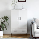Wooden Highboard 69.5cm Wide With 2 Doors 1 Drawer - Vantage Home
