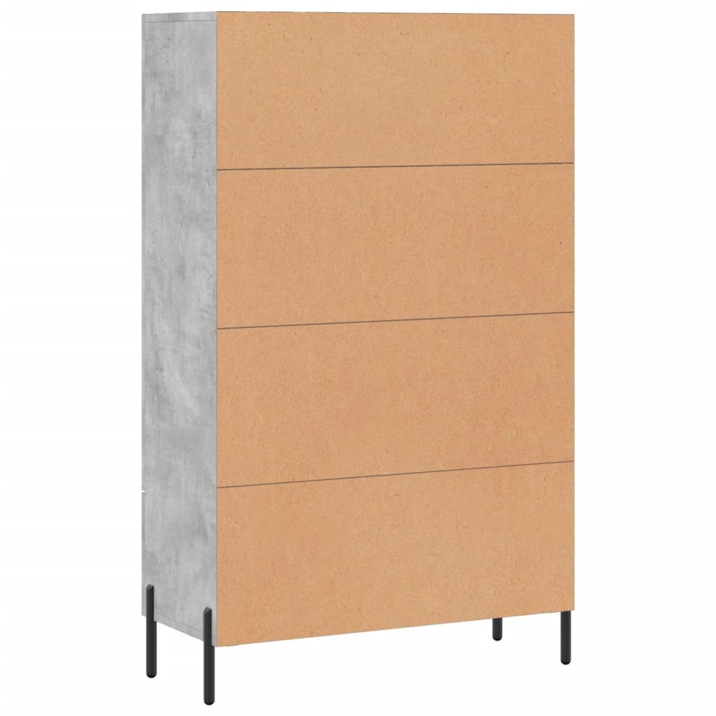 Wooden Highboard 69.5cm Wide With 2 Doors 1 Drawer - Vantage Home