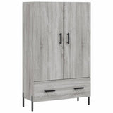 Wooden Highboard 69.5cm Wide With 2 Doors 1 Drawer - Vantage Home