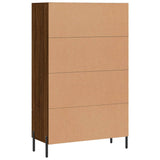 Wooden Highboard 69.5cm Wide With 2 Doors 1 Drawer - Vantage Home