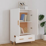 Wooden Highboard 70cm Wide With 2 Doors 1 Drawer - Vantage Home