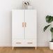 Wooden Highboard 70cm Wide With 2 Doors 1 Drawer - Vantage Home