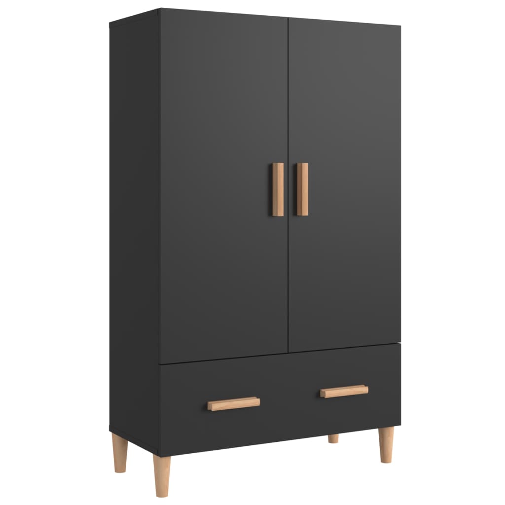 Wooden Highboard 70cm Wide With 2 Doors 1 Drawer - Vantage Home