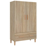 Wooden Highboard 70cm Wide With 2 Doors 1 Drawer - Vantage Home
