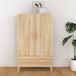 Wooden Highboard 70cm Wide With 2 Doors 1 Drawer - Vantage Home