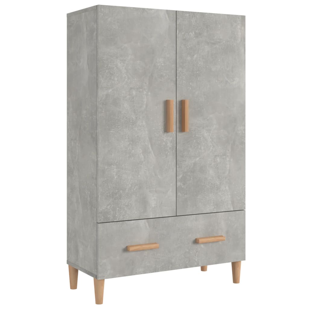 Wooden Highboard 70cm Wide With 2 Doors 1 Drawer - Vantage Home