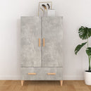 Wooden Highboard 70cm Wide With 2 Doors 1 Drawer - Vantage Home