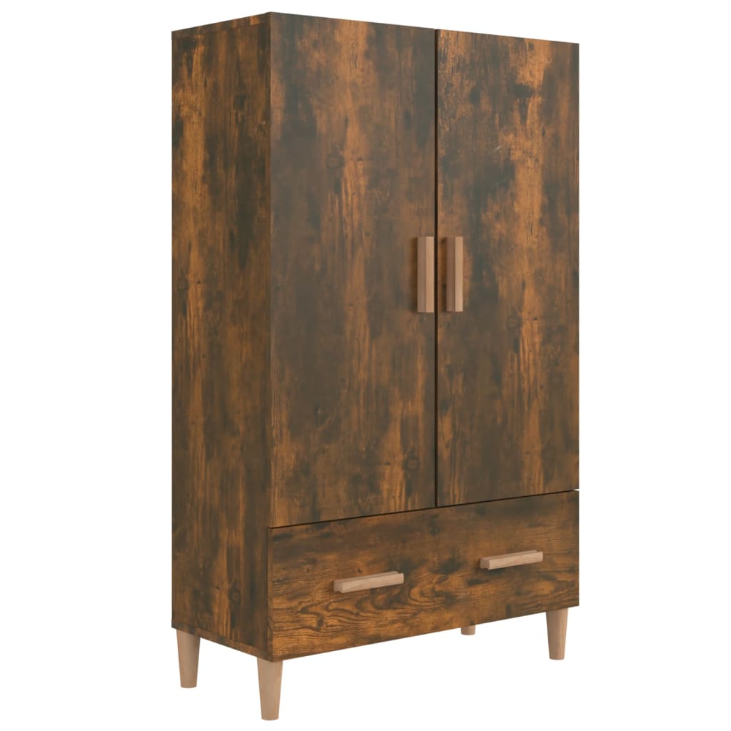 Wooden Highboard 70cm Wide With 2 Doors 1 Drawer - Vantage Home
