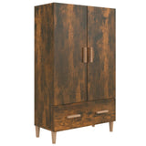 Wooden Highboard 70cm Wide With 2 Doors 1 Drawer - Vantage Home
