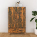 Wooden Highboard 70cm Wide With 2 Doors 1 Drawer - Vantage Home
