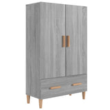 Wooden Highboard 70cm Wide With 2 Doors 1 Drawer - Vantage Home