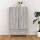 Wooden Highboard 70cm Wide With 2 Doors 1 Drawer - Vantage Home