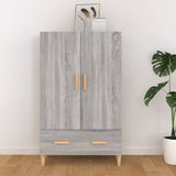 Wooden Highboard 70cm Wide With 2 Doors 1 Drawer - Vantage Home