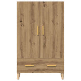 Wooden Highboard 70cm Wide With 2 Doors 1 Drawer - Vantage Home