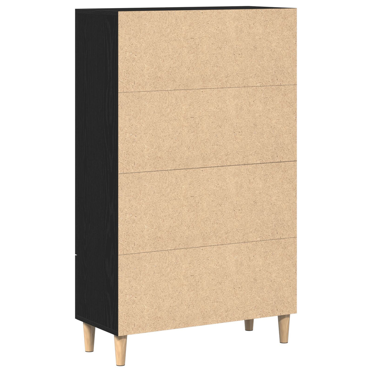 Wooden Highboard 70cm Wide With 2 Doors 1 Drawer - Vantage Home