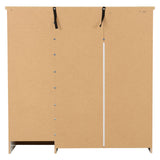 Wooden Highboard With 1 Door And 5 Drawers - Nevada