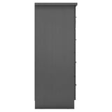 Wooden Highboard With 1 Door And 5 Drawers - Nevada