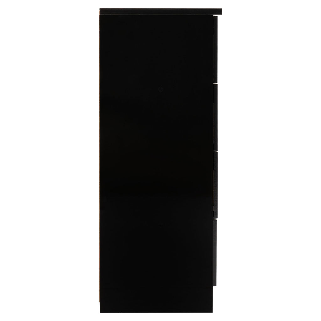 Wooden Highboard With 1 Door And 5 Drawers - Nevada