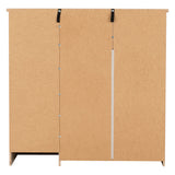 Wooden Highboard With 1 Door And 5 Drawers - Nevada