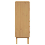 Wooden Highboard With 2 Doors And 3 Drawers - Olden