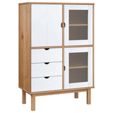 Wooden Highboard With 3 Doors And 3 Drawers - Otta