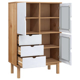 Wooden Highboard With 3 Doors And 3 Drawers - Otta