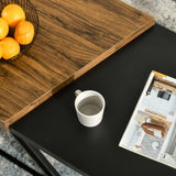 Wooden Industrial Nesting Coffees Table in Set of 2 - Velmora