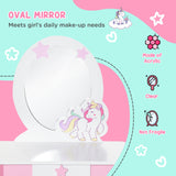 Wooden Kids Dressing Table Set 49cm Wide - Velmora
