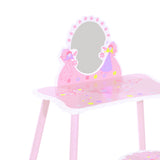 Wooden Kids Dressing Table Set 59cm Wide - Velmora