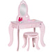 Wooden Kids Dressing Table Set 60cm Wide - Velmora